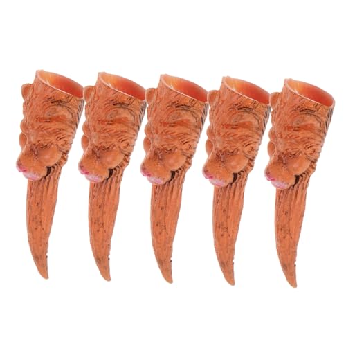 Healeved 5 Stück Teiliges Halloween Hexenfingernägel Set Gruselige Lange Fake Nägel aus Leichtem Material für Horror Kostüme Party Dekoration und Cosplay Langlebige Halloween Requisiten für von Healeved