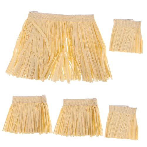Healeved 5 Stück Teiliges Hawaii Kostüm Set mit Fransenrock Rafi Papier für Damen und Herren für Tanzaufführungen Partys und Festlichkeiten und Healeved 5 Stück Teiliges Hawaii Kostüm Set mit Fransenrock Rafi Papier für Damen und Herren für Tanzaufführungen Partys und Festlichkeiten und von Healeved