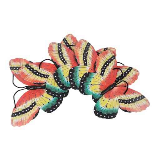 Healeved 5 Stück Teiliges Leichte Bunte Schmetterlings Dekorationen für Tanz Performance Handlich Fördert Künstlerischen Ausdruck und Selbstvertrauen bei Bühnenauftritten von Healeved