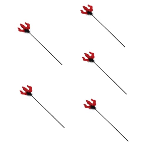 Healeved 5 Stück Teufelsgabel für Halloween Rote Cosplay Dämonenhand für Kostümpartys Maskeraden Bühnenauftritte Leicht Bruchsicher und Komfortabel zu Tragen Healeved 5 Stück Teufelsgabel für Halloween Rote Cosplay Dämonenhand für Kostümpartys Maskeraden Bühnenauftritte Leicht Bruchsicher und Komfortabel zu Tragen von Healeved