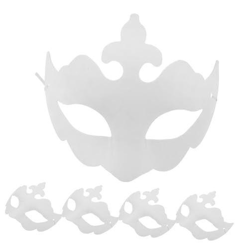 Healeved 5 Stück Überstreichbare Maskerade-masken Für Frauen, Venezianische Masken, Partyaufführungen, Ball, Abschlussball, Karneval, Hochzeit, Tanz, Party, Wanddekoration Healeved 5 Stück Überstreichbare Maskerade-masken Für Frauen, Venezianische Masken, Partyaufführungen, Ball, Abschlussball, Karneval, Hochzeit, Tanz, Party, Wanddekoration von Healeved
