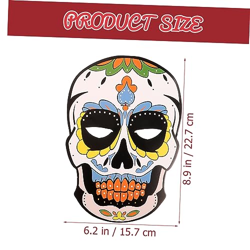 Healeved 6 Stck Teiliges Halloween Masken Day Of The Dead Karneval Cosplay Maske Leichte Papp Maskerade mit Elastischem Band Dekorative Party Masken für Karneval Kostüm und Fest Healeved 6 Stck Teiliges Halloween Masken Day Of The Dead Karneval Cosplay Maske Leichte Papp Maskerade mit Elastischem Band Dekorative Party Masken für Karneval Kostüm und Fest von Healeved
