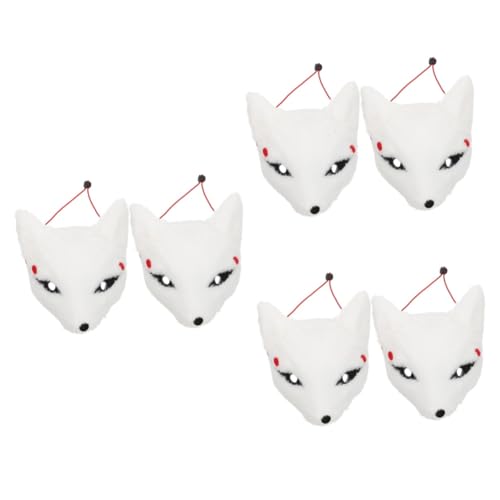 Healeved 6 Stck. Halloween Foxes Mask Plüsch Vollgesichtsmaske für Cosplay Festival Party Maskerade mit Feinem Design und Langlebigem Material Komfortabel Leicht für Kostümspiele und Healeved 6 Stck. Halloween Foxes Mask Plüsch Vollgesichtsmaske für Cosplay Festival Party Maskerade mit Feinem Design und Langlebigem Material Komfortabel Leicht für Kostümspiele und von Healeved
