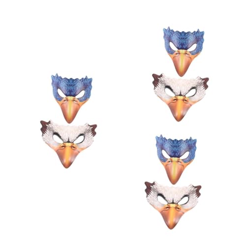 Healeved 6 Stck. Tiermasken PU Schaum Realistische Vogelgesicht Masken für Halloween Karneval Kostüm Atmungsaktive Tierkostüm Masken für Erwachsene Fasching Verkleidung Healeved 6 Stck. Tiermasken PU Schaum Realistische Vogelgesicht Masken für Halloween Karneval Kostüm Atmungsaktive Tierkostüm Masken für Erwachsene Fasching Verkleidung von Healeved