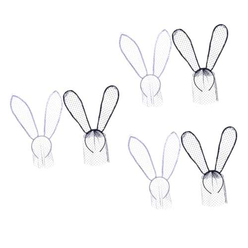 Healeved 6 Stück Halloween Spitzen Haarband mit Hasenohren Teiliges in Weiß und Schwarz Leichtes Formstabiles Stirnband für Kostümpartys Karneval und Festliche Anlässe Healeved 6 Stück Halloween Spitzen Haarband mit Hasenohren Teiliges in Weiß und Schwarz Leichtes Formstabiles Stirnband für Kostümpartys Karneval und Festliche Anlässe von Healeved