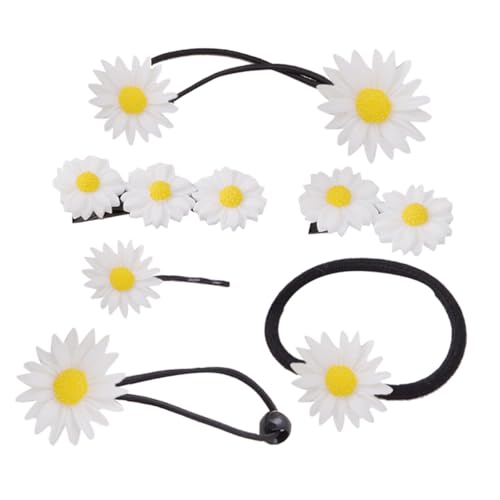 Healeved 6 Stück Teiliges Set Gänseblümchen Haarschmuck Blumen Haarband Haarklammer für Mädchen Damen Eleganter Blüten Haarschmuck Vielseitig für Hochzeit Party Alltag Healeved 6 Stück Teiliges Set Gänseblümchen Haarschmuck Blumen Haarband Haarklammer für Mädchen Damen Eleganter Blüten Haarschmuck Vielseitig für Hochzeit Party Alltag von Healeved