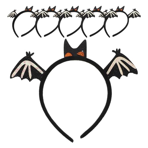 Healeved 6 Teiliges Fledermaus Halloween Stirnband Glitzerndes Fledermaus Haarband Für Partys – Haarschmuck Für Halloween Kostüme – Kostüm Haarband Für Damen Healeved 6 Teiliges Fledermaus Halloween Stirnband Glitzerndes Fledermaus Haarband Für Partys – Haarschmuck Für Halloween Kostüme – Kostüm Haarband Für Damen von Healeved