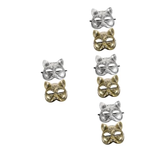 Healeved 8 Stck. Fuchs Halbgesichtsmaske für Halloween und Karneval Verspielte Tiermaske für Cosplay und Partys Silbern Gold für Kostüme und Veranstaltungen Healeved 8 Stck. Fuchs Halbgesichtsmaske für Halloween und Karneval Verspielte Tiermaske für Cosplay und Partys Silbern Gold für Kostüme und Veranstaltungen von Healeved