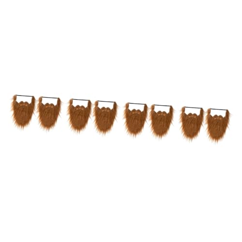 Healeved 8 Stck. Orangefarbene Lange Fake mit Elastischem Band Realistische Halloween Kostüm Accessoires für Erwachsene für Cosplay und Partyverkleidung von Healeved