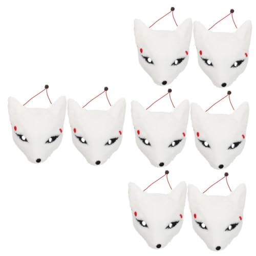 Healeved 8 Stck. Plüsch Fuchs Maske Dekorative Halloween Masken Leichte Kostüm Masken für Party Theater und Karneval Komfortabel und Tragbar Modisches Fuchs Design Healeved 8 Stck. Plüsch Fuchs Maske Dekorative Halloween Masken Leichte Kostüm Masken für Party Theater und Karneval Komfortabel und Tragbar Modisches Fuchs Design von Healeved