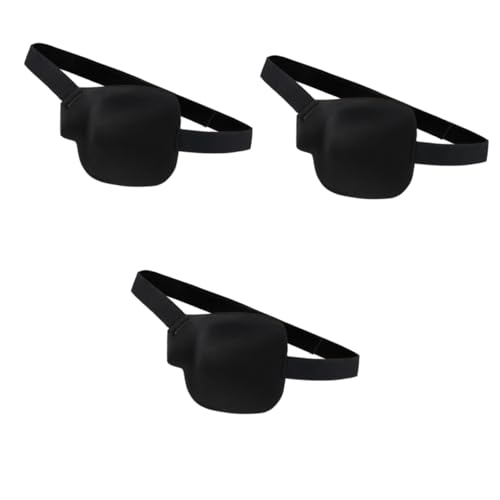 Healeved 9 Stk einzelne Augenmaske dunkle augenringe black eye brille für kinder Kinderbrille schnapsgläser 3D-Augenklappe Augenklappe für Brillen Flugblatt Augenbinde Einstellschnalle von Healeved