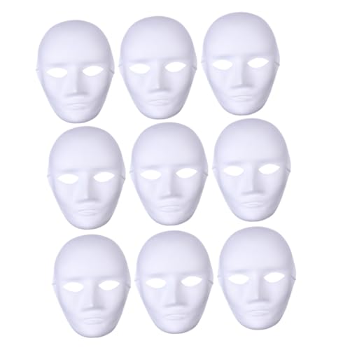 Healeved 9 Stück DIY Papiermasken Blanko Masken Bemalen für Erwachsene Kreatives Basteln für Partys Fasching und Besondere Anlässe Healeved 9 Stück DIY Papiermasken Blanko Masken Bemalen für Erwachsene Kreatives Basteln für Partys Fasching und Besondere Anlässe von Healeved