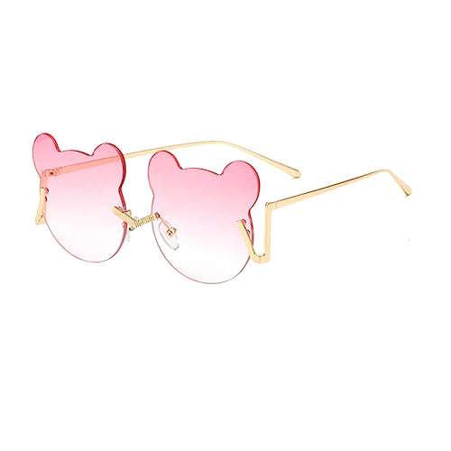 Healeved Bär Sonnenbrille Party Rahmen Verrückte Randlose Brille Mode Geformte Brille LED Frauen Bär Brille Rosa Healeved Bär Sonnenbrille Party Rahmen Verrückte Randlose Brille Mode Geformte Brille LED Frauen Bär Brille Rosa von Healeved
