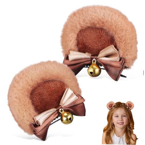Healeved Bärenohren Haarspange mit Schleife Niedlicher Clip Haarclip für Dickes Haar Sicherer Halt Geeignet für Party Festival Halloween Weihnachten Attraktives Cosplay Accessoire Healeved Bärenohren Haarspange mit Schleife Niedlicher Clip Haarclip für Dickes Haar Sicherer Halt Geeignet für Party Festival Halloween Weihnachten Attraktives Cosplay Accessoire von Healeved