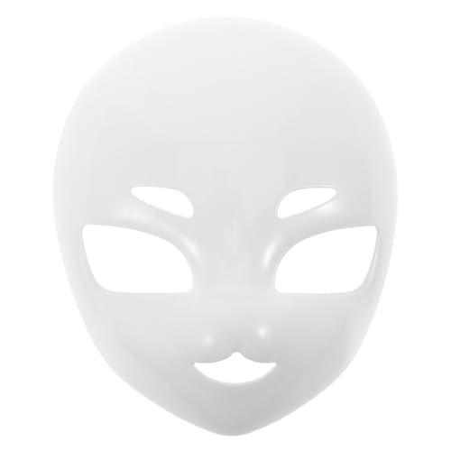 Healeved Blanko-maskenmaske, Cosplay-halloween-party, Weiße Totenkopfmaske aus Kunststoff, Halloween-kostüm-partygeschenk, 9, 8 X 8, 3 X 3, 1 Zoll Healeved Blanko-maskenmaske, Cosplay-halloween-party, Weiße Totenkopfmaske aus Kunststoff, Halloween-kostüm-partygeschenk, 9, 8 X 8, 3 X 3, 1 Zoll von Healeved