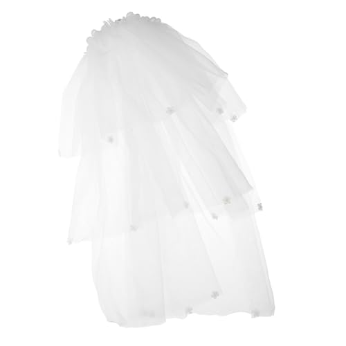 Healeved Blumenmädchen Haarband mit Perlenblumen Leichtes Haarschmuck für Party Accessoire Angenehmer Sitz Festliches Kopfschmuck Geeignet für Geburtstag Karneval Weihnachten Ostern von Healeved