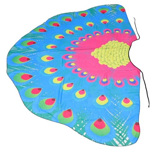 Healeved Chiffon Peacock Cloak Cosplay-umhang Karnevalsanzug-umhang Umhang Für Die Party Umhang Für Cosplay Weibliches Kostüm Kostümumhang Damen Schulterschal Umhang Für Bühnenauftritte von Healeved