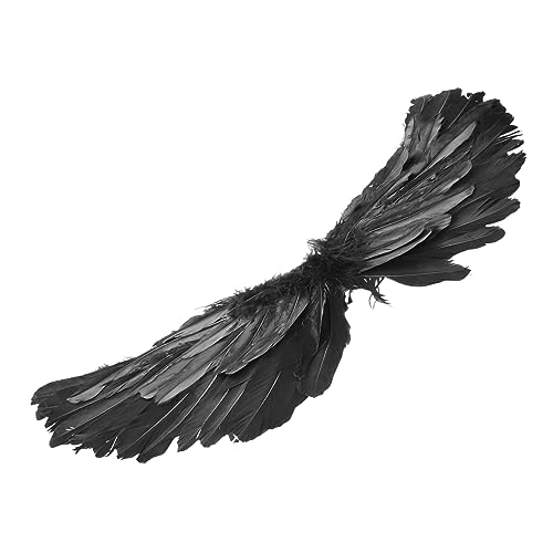 Healeved Cosplay Engelsflügel für Schwarze Federflügel für Halloween Bühnenperformance Kostümpartys Zubehör für Engelskostüme Themenfeiern Healeved Cosplay Engelsflügel für Schwarze Federflügel für Halloween Bühnenperformance Kostümpartys Zubehör für Engelskostüme Themenfeiern von Healeved