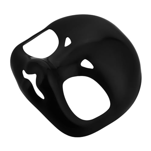 Healeved DIY Leere Mask Schwarze Plastiktier Cosplay Mask DIY Hundemaske Für Pelzige Anzug Dress Up Halloween Masquerade Party Vorräte von Healeved