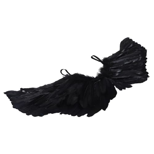 Healeved Die Flügel des Teufel Fotorequisiten für Halloween Performance-Maskerade-Flügel Halloween-Accessoires dekorative Flügelparty Flügel für Flügelstütze Gänsefedern Black Healeved Die Flügel des Teufel Fotorequisiten für Halloween Performance-Maskerade-Flügel Halloween-Accessoires dekorative Flügelparty Flügel für Flügelstütze Gänsefedern Black von Healeved