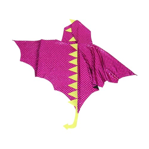 Healeved Dinosaurier Umhang mit Kapuze Weicher Halloween Faschingskostüm Umhang für Jungen Mädchen Einfach Bequemes Dino Kostüm für Fasching Karneval Party von Healeved