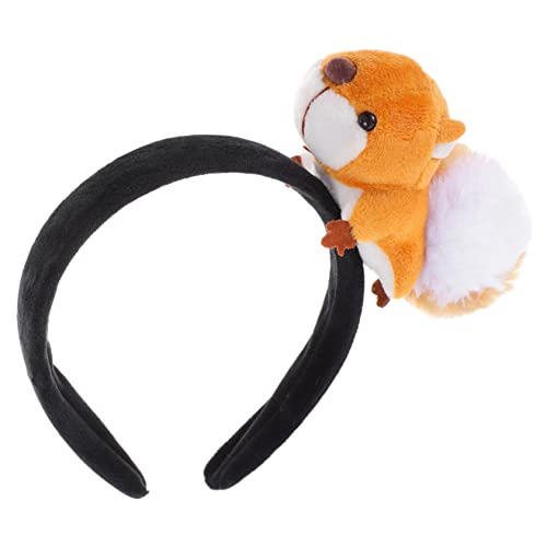 Healeved Eichhörnchen Cartoon Stirnband für Erwachsene Lustiges Tier Haarband für Partys Cosplay Schöne Haardekoration aus Hochwertigem Material von Healeved