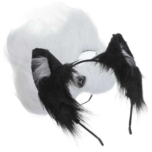 Healeved Fluffiger Fox Maske und Fox Ear Haarband für Cosplay und Verkleidungen Leicht und Angenehm zu Tragen Healeved Fluffiger Fox Maske und Fox Ear Haarband für Cosplay und Verkleidungen Leicht und Angenehm zu Tragen von Healeved