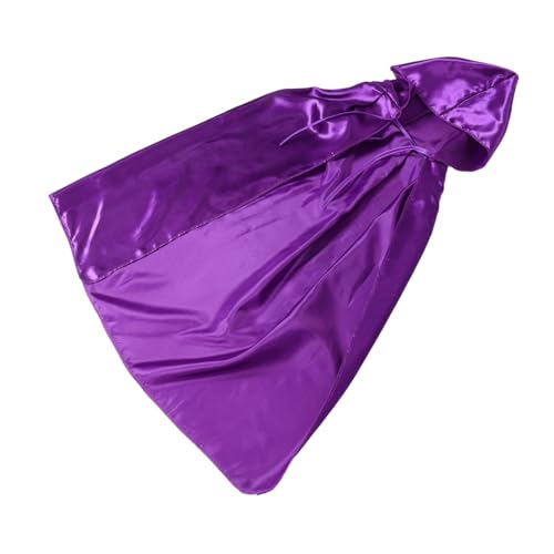 Healeved Frauen Satin Witch Cape Vampire Kostüm Cloak Halloween Partys Cosplay Witch Cloak Vampire Robe Bühne Kapuze Cloak Rep. von Healeved