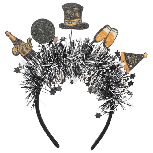 Healeved Frohes Neues Jahr Stirnband Glitzer Haarband Für 2026 Silvester Party Festliche Urlaub Haar Zubehör Für Frauen Und Mädchen von Healeved