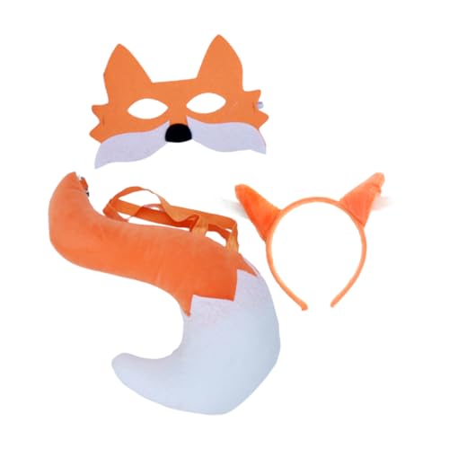 Healeved Fuchs Cosplay Set Teiliges Kostüm Accessoire mit Maske und Haarreif für Halloween Karneval und Kostümpartys Healeved Fuchs Cosplay Set Teiliges Kostüm Accessoire mit Maske und Haarreif für Halloween Karneval und Kostümpartys von Healeved