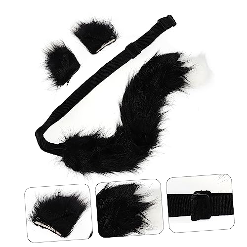 Healeved Fuchs Ohren Haarreif mit Schwanzclip Niedliche Tierohren Haarschmuck für Cosplay Halloween Leichtes Tragbares Accessoire Dekorative Haarklammern für Party und Kostüm von Healeved