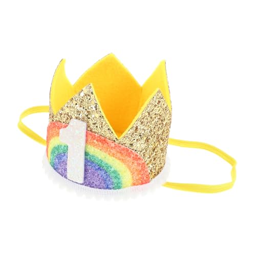 Healeved Geburtstagskrone Regenbogen Haarband mit Zahl Leichte Krone für Party Bequemes Kostümzubehör für Jungen und Mädchen Vielseitige Geburtstagsdeko und Cosplay Accessoire Healeved Geburtstagskrone Regenbogen Haarband mit Zahl Leichte Krone für Party Bequemes Kostümzubehör für Jungen und Mädchen Vielseitige Geburtstagsdeko und Cosplay Accessoire von Healeved