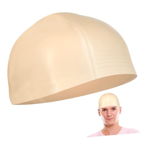 Healeved Glatze Kopfkappen für Erwachsene Bald Caps für Halloween Cosplay und Bühnenauftritte Wiederverwendbar und Anpassbar für Kostümpartys und Theateraufführungen von Healeved
