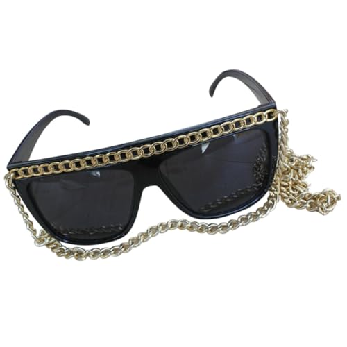 Healeved Goldkettenbrille Brillen Für Maskerade Partybrille Mit Goldener Kette Lustige Partybrille Kettenriemenhalter Brille Tanzparty-brille Healeved Goldkettenbrille Brillen Für Maskerade Partybrille Mit Goldener Kette Lustige Partybrille Kettenriemenhalter Brille Tanzparty-brille von Healeved