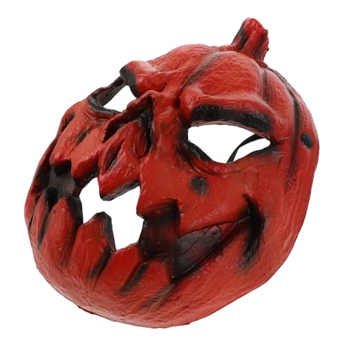 Healeved Gruselige Kürbismaske aus Langlebigem Pu schaum für Halloween Karneval und Zirkuspartys Realistische Horror dekoration für Kostüm und Mottopartys von Healeved
