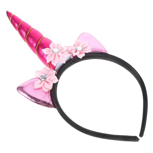 Healeved Haarband für Handgefertigter Kopfschmuck mit Blüten und Kristallen Geburtstagsfeiern Karneval und Kostümpartys Süßer Haarbügel für Kleine Prinzessinnen von Healeved