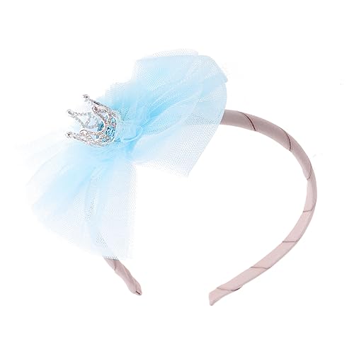 Healeved Haarreif mit Spitzenkrone Blau Bequemes Kindergeburtstags Accessoire Geeignet für Mädchen Party und Fotoshooting von Healeved