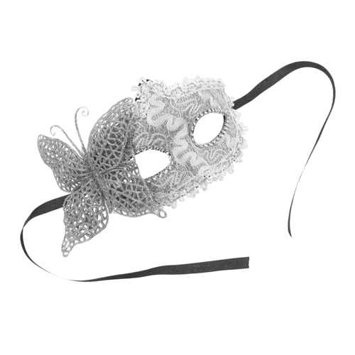 Healeved Halbgesichtsmaske Schmetterling Weibliche Maske Maskerademaske Für Mädchen Halloween -kostüme Maske Halloween Kostümmaske Schmetterlingsmaske Für Frauen Karnevalsmaske Stoff Silber Healeved Halbgesichtsmaske Schmetterling Weibliche Maske Maskerademaske Für Mädchen Halloween -kostüme Maske Halloween Kostümmaske Schmetterlingsmaske Für Frauen Karnevalsmaske Stoff Silber von Healeved