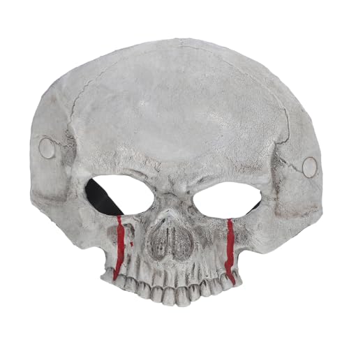 Healeved Halbmaske Schädel aus Schaumstoff Atmungsaktive Halloween Horror Party Maske mit Blutigem Auge Halbes Gesicht Skelett für Maskerade und Cosplay Komfortabel und Vielseitig für Healeved Halbmaske Schädel aus Schaumstoff Atmungsaktive Halloween Horror Party Maske mit Blutigem Auge Halbes Gesicht Skelett für Maskerade und Cosplay Komfortabel und Vielseitig für von Healeved