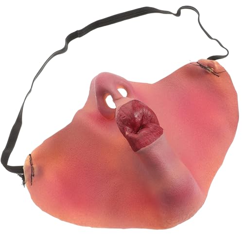 Healeved Halbmaske für Halloween Gruselige Cosplay für Partys und Aprilscherze Leicht und Hautfreundlich für Kostüme und Bühnenaufführungen von Healeved