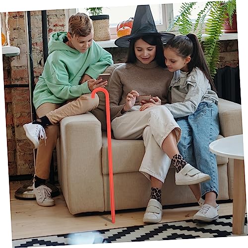 Healeved Halloween Cosplay Gehstock Requisit Roter Plastik Zauberstab Party Kostüm Zubehör für Maskerade Bühnenauftritt und Karneval Vielseitiger Spazierstock für Anfänger und Profis von Healeved