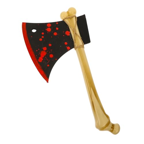 Healeved Halloween Deko Leichte Skelett Axt Einseitig Halloween Party Requisite Cosplay Robust und Bruchfest für Innen und Außen von Healeved
