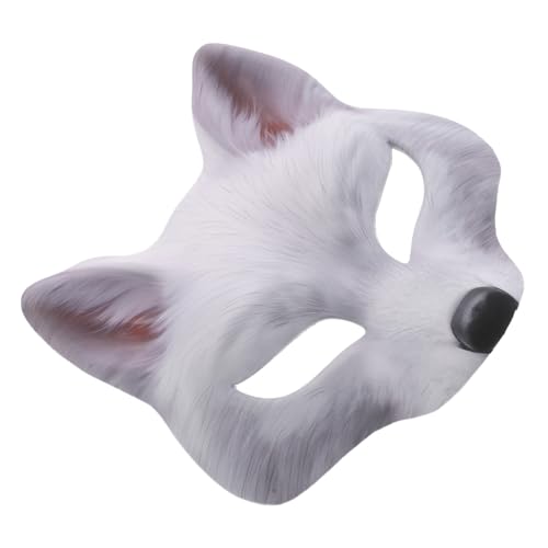 Healeved Halloween Fuchsgesichtsmaske Halbgesichts-kostümmaske Tier-cosplay für Karneval Party Erwachsene Weißer Fuchs mit Bequemem Sitz und Langlebigem Material Healeved Halloween Fuchsgesichtsmaske Halbgesichts-kostümmaske Tier-cosplay für Karneval Party Erwachsene Weißer Fuchs mit Bequemem Sitz und Langlebigem Material von Healeved