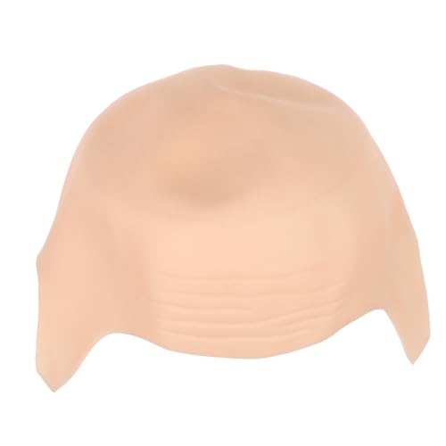 Healeved Halloween Glatzenkappe aus Dehnbarem Unisex Monster Glatze Kopfhaut Abdeckung Wiederverwendbar für Cosplay Theater und Kostüm events Hautfarbene Special Effects Perücke von Healeved