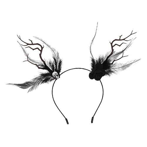 Healeved Halloween Haarreif Mit Schwarzen Federn Haarschmuck Dekoration Für Kostümpartys Und Halloween Feiern Bequem Tragbar Und Auffällig Healeved Halloween Haarreif Mit Schwarzen Federn Haarschmuck Dekoration Für Kostümpartys Und Halloween Feiern Bequem Tragbar Und Auffällig von Healeved