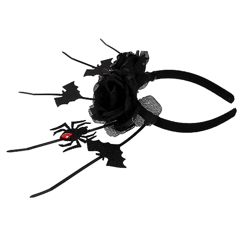 Healeved Halloween Haarreif mit Spinnen und Rosen Gothic Kopfschmuck für für Halloween Partys Festivals und Cosplay Dekoration Healeved Halloween Haarreif mit Spinnen und Rosen Gothic Kopfschmuck für für Halloween Partys Festivals und Cosplay Dekoration von Healeved