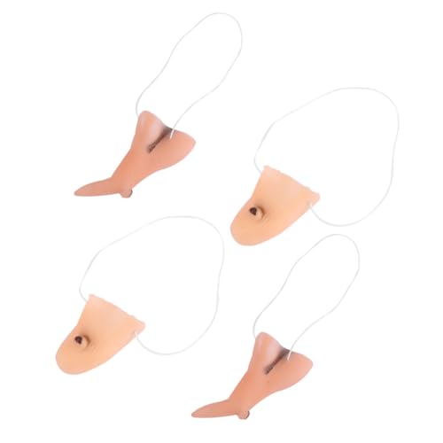 Healeved Halloween Hexen Vinyl Falsche Lange Nase und Kinn Cosplay Zubehör Leicht Tragbar Für Party Karneval und Bühnenauftritte von Healeved