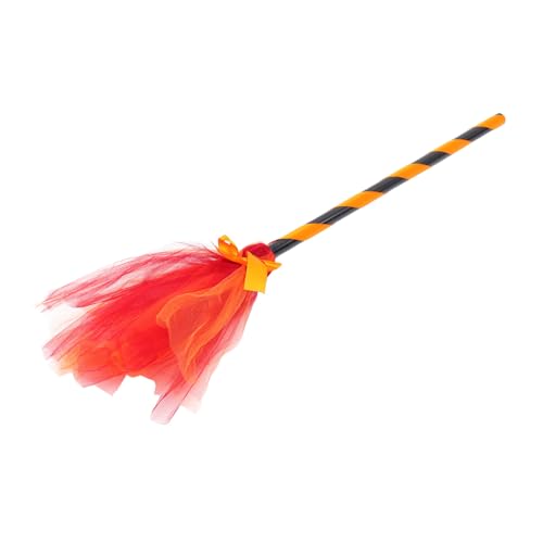 Healeved Halloween Hexenbesen Leichtes Cosplay Requisit mit Glatter Oberfläche und Halloween Dekoration für Party Stimmung Healeved Halloween Hexenbesen Leichtes Cosplay Requisit mit Glatter Oberfläche und Halloween Dekoration für Party Stimmung von Healeved
