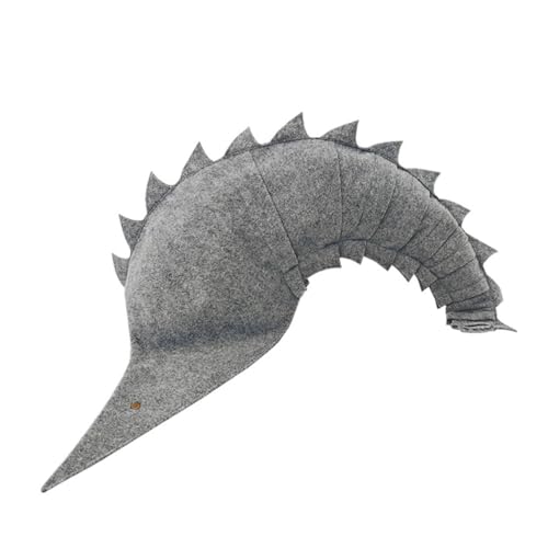 Healeved Halloween Hexenhut mit Rhinoceros-Design Stoffmaterial Komfortabel Langlebig und Einzigartig Cosplay Kopfbedeckung für Bühne Festival und Karneval von Healeved