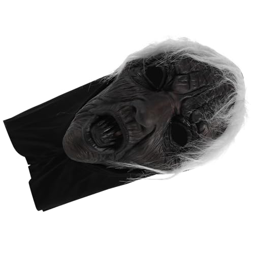 Healeved Halloween Hexenmaske Gruselige Gruselige Maske Für Alte Damen Gruselige Verkleidung Cosplay Requisite Horror Verkleidung Für Frauen Und Männer Maskenparty von Healeved